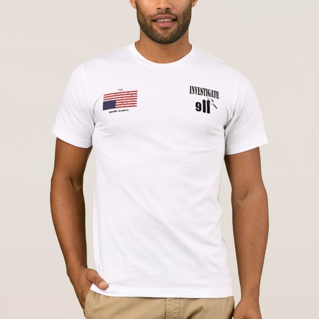 Camiseta Investigue 9-11 (Frente)