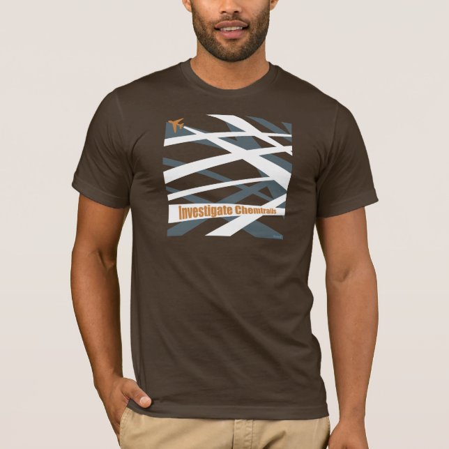 Camiseta "Investigue t-shirt de Chemtrails" (Frente)
