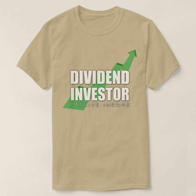 Camiseta Investimento de Dividendos no Mercado de Ações de  (Frente do Design)