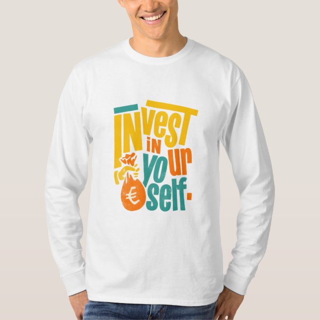 Camiseta Investir em si mesmo - T-Shir motivacional (Frente)