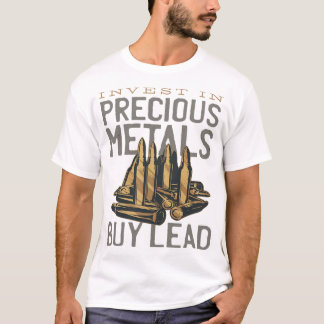 CAMISETA INVESTIR NO METAL DO PRECIOSO — CHUMBO DO COMPRAR