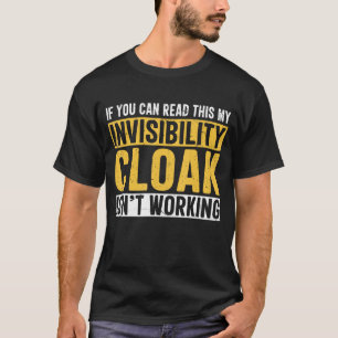 Camiseta Invisibilidade Cloak Funny Geek Book