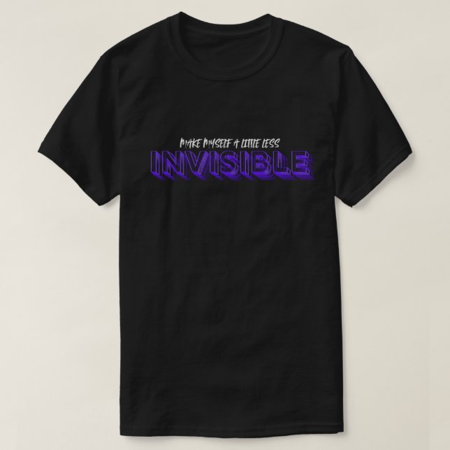 Camiseta Invisível (Frente do Design)