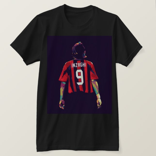 Camiseta Inzaghi wpap pop art  (Frente do Design)
