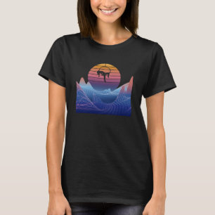 Camiseta Ioga Aérea Acrobática Aaérea Sunset Vaporwave