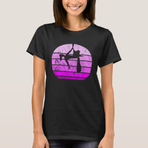 Camiseta Ioga Aéreo Vintage Trapézio Acrobático Suspenso