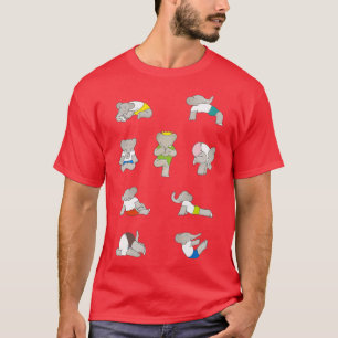 Camiseta Ioga Babar para elefantes
