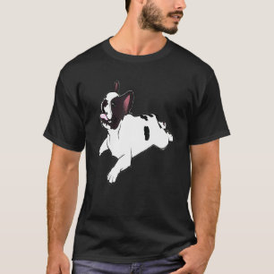 Camiseta Ioga com Bulldog Francês Pose de Ioga com Bulldog