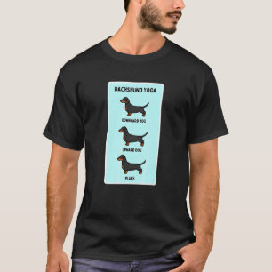Camiseta Ioga Dachshund Piada de Proprietário de Animalzinh