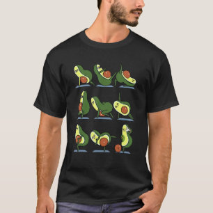 Camiseta Ioga de Abacate para Meditação de Barriga Lisa