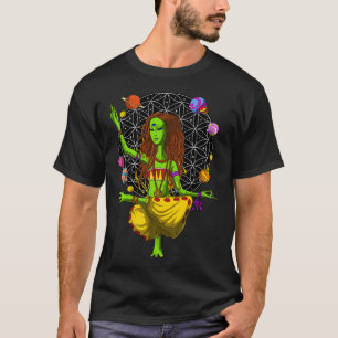 Camiseta Ioga de Alienígena Espacial