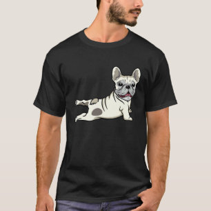 Camiseta Ioga de Bulldog Francês Frenchie Namaste Homens