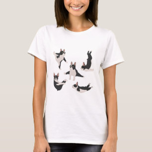 Camiseta Ioga de cão terrier de Boston