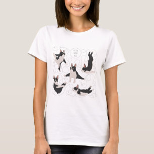 Camiseta Ioga de cão terrier de Boston