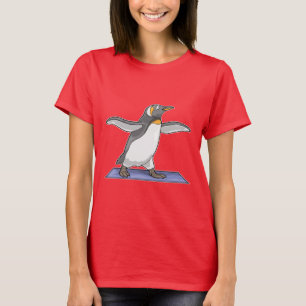 Camiseta Ioga de Pinguim Ginástica Fitness