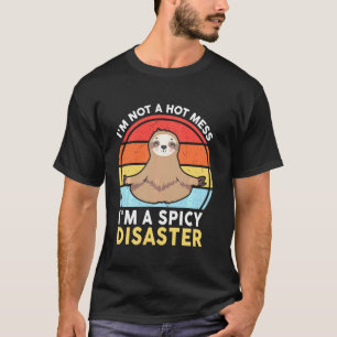 Camiseta Ioga de Preguiça Engraçado Eu Não Sou Uma Bagunça
