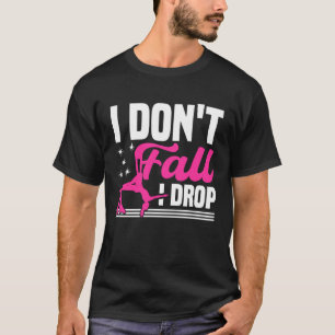 Camiseta Ioga de Sedas Aéreas eu não caio eu desço Aerialis