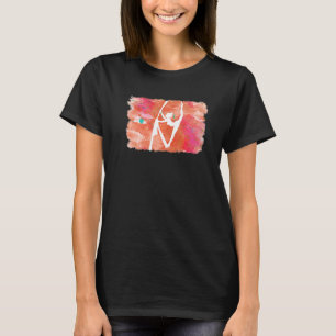 Camiseta Ioga de Sedas Aéreas Só Pendurado Ioga de Sedas