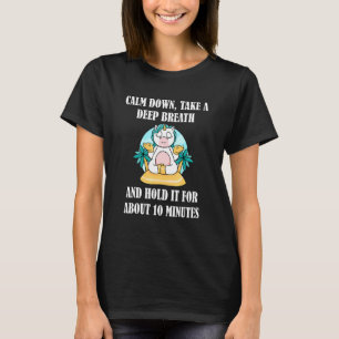 Camiseta Ioga de Unicórnio Unicórnio em Posições de Ioga Es