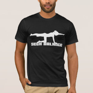 Camiseta Ioga do equilíbrio da busca
