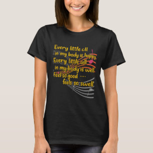 Camiseta Ioga do Riso Cada Canto de Bem-Estar Canção Brea