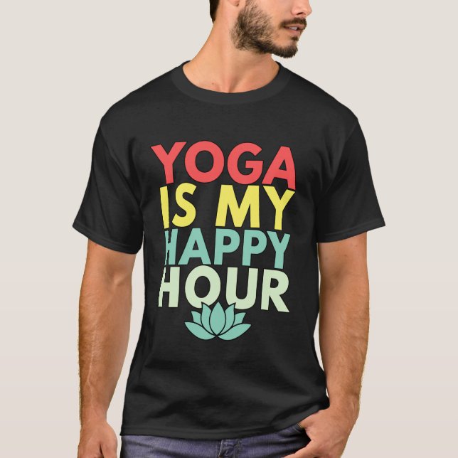 Camiseta Ioga é Minha Hora Feliz (Frente)