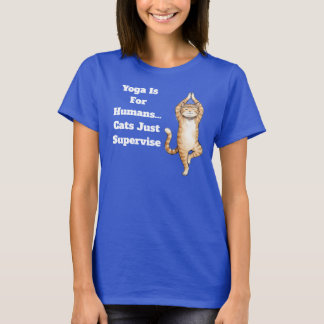 Camiseta Ioga É Para Humanos… Gatos Só Supervisionam