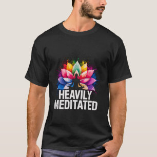 Camiseta Ioga Flor de Lótus Meditada Profundamente Aquarela
