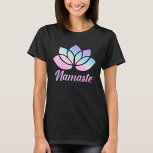 Camiseta Ioga Flor de Lótus Namaste Meditação Paz Amor Mul