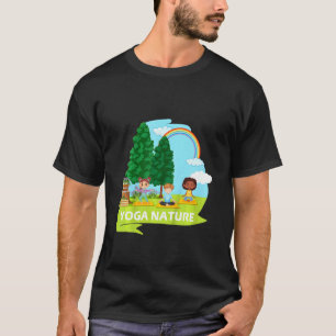 Camiseta Ioga Infantil Tempo Natureza Espiritual Verão Medi