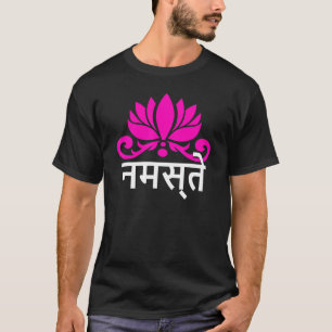 Camiseta Ioga Lótus Namaste Sânscrito Namaste Meditação 1