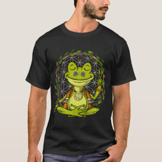 Camiseta Ioga Meditação de Sapo