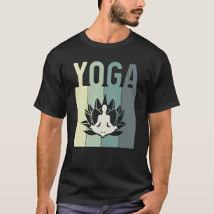 Camiseta Ioga Mínima Meditante De Flor De Lotus
