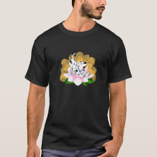 Camiseta Ioga Namaste Cachorro Divino Flor de Lótus