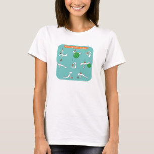Camiseta ioga para amantes do café