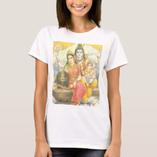 Camiseta Ioga Parvati, Shiva, Ganesh
