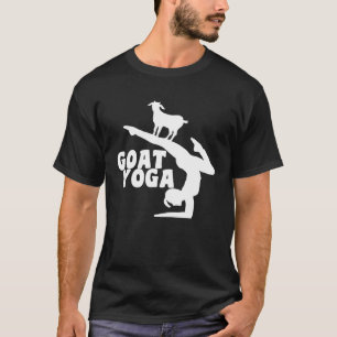 Camiseta Ioga Pose Cabra Fofa Ioga