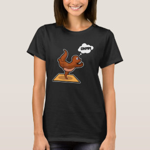Camiseta Ioga Poses da Lontra Peixe Esporte Ginástica Ohm B