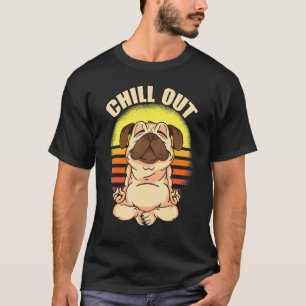 Camiseta Ioga Relaxante Pug Relaxar