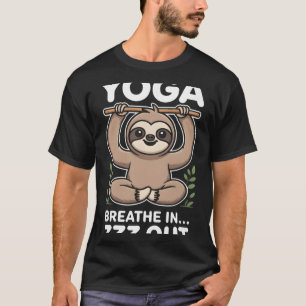 Camiseta Ioga Respire Dentro Zzz Fora Preguiça _7