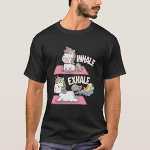Camiseta Ioga Unicórnio Namaste Meditação Zen Animal Ioga E