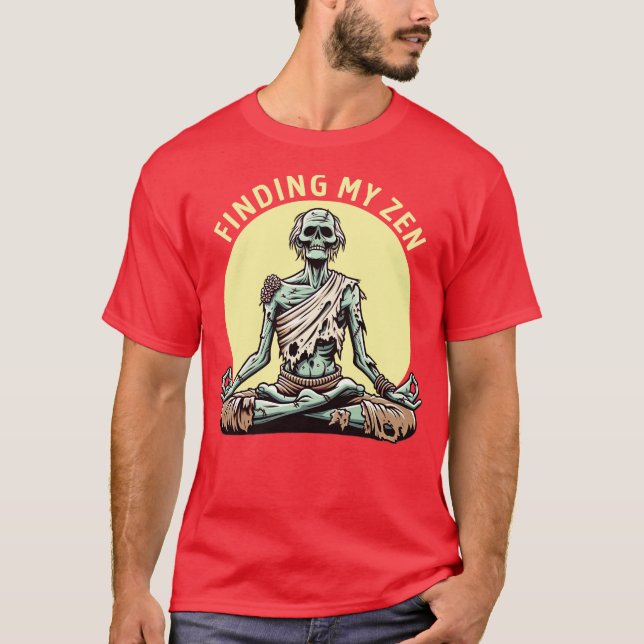 Camiseta Ioga Zumbi Encontrando Meu Zen (Frente)