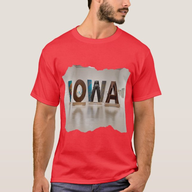Camiseta IOWA 24 2 Super Dimensionado (Frente)