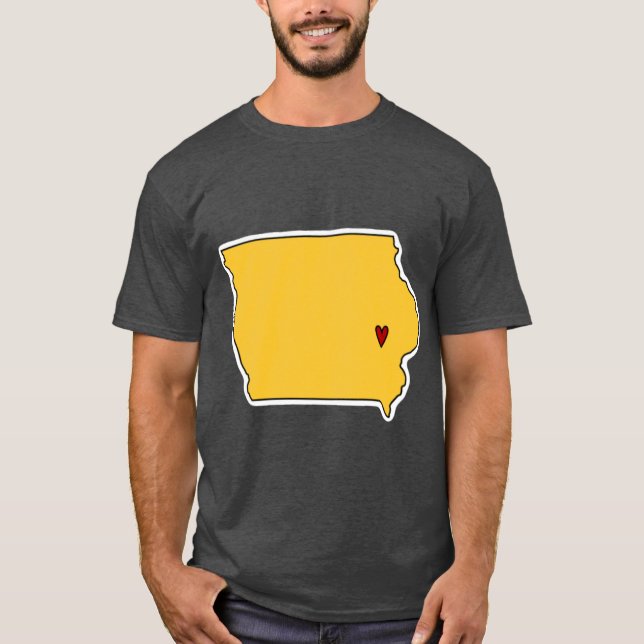Camiseta Iowa City State Outline (Frente)