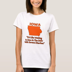 Camiseta Iowa - Como Esperar na Fila do Detran...