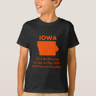 Camiseta Iowa - Como Esperar Na Fila No Departamento De Trâ
