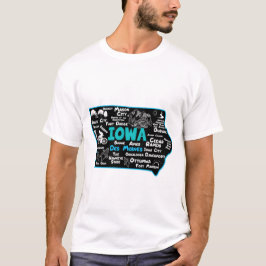 Camiseta Iowa Des Moines Cedar Rapids, Sioux City, Mason