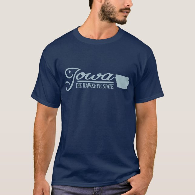 Camiseta Iowa (estado do meu) (Frente)