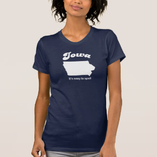 Camiseta Iowa - fácil soletrar o t-shirt