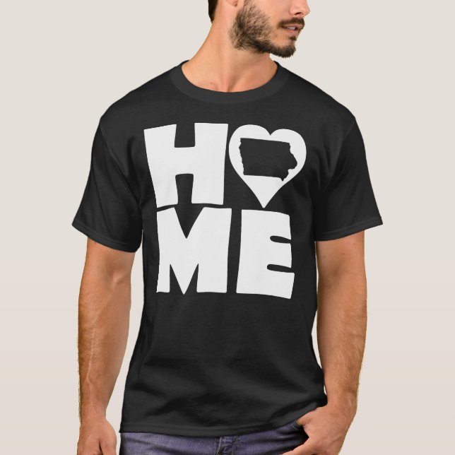 Camiseta Iowa Home Heart State Tees (Frente)
